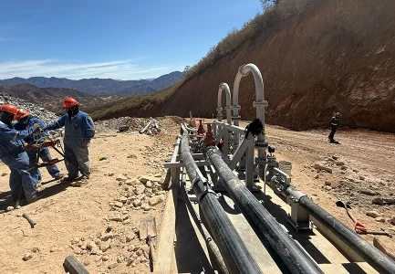 Flexibilidad, rápida instalación y larga vida útil para un proyecto minero con más de 300 m de desnivel.